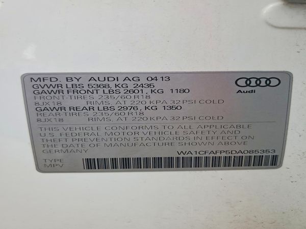 2013 AUDI Q5 Premium Hybrid