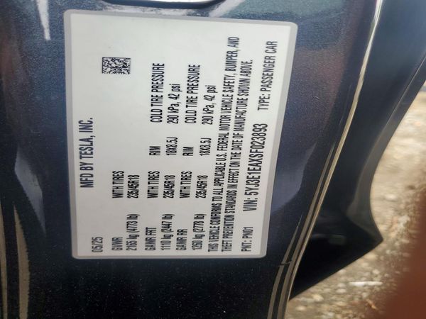 2025 TESLA MODEL 3