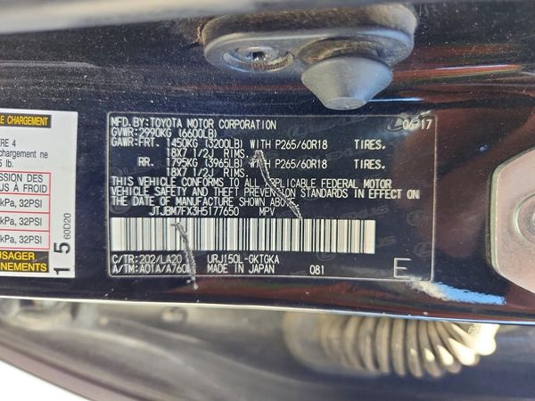 2017 LEXUS GX 460