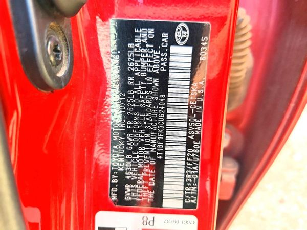 2012 TOYOTA CAMRY