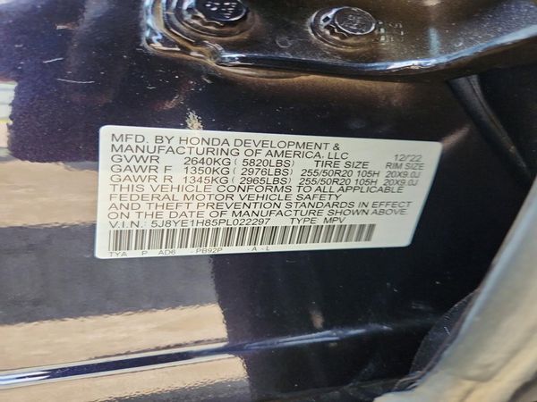 2023 ACURA MDX SH-AWD ADVANCE — VINS
