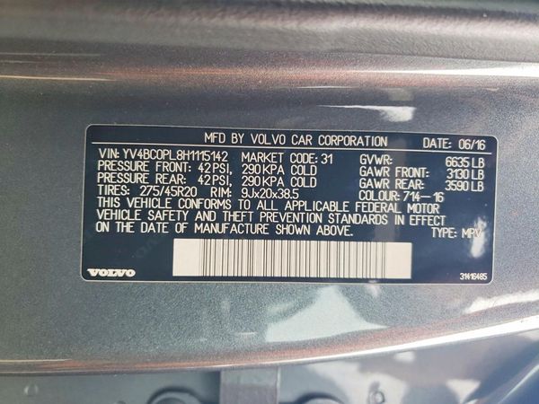 2017 VOLVO XC90