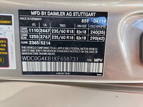 2019 MERCEDES-BENZ GLC GLC 300-4M