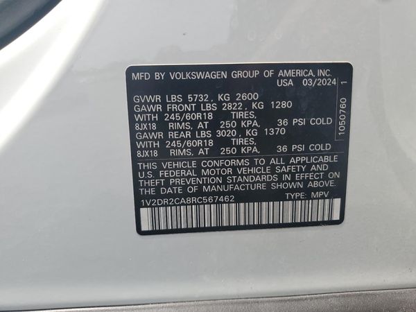 2024 VOLKSWAGEN ATLAS SE