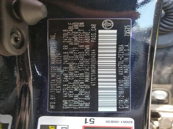 2024 TOYOTA CAMRY LE