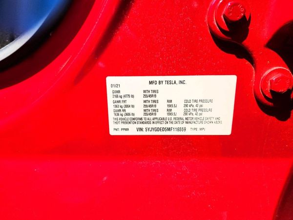 2021 TESLA MODEL Y