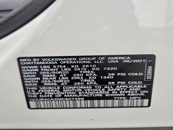 2021 VOLKSWAGEN ATLAS