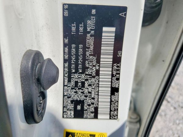 2016 TOYOTA HIGHLANDER Base/Hybrid