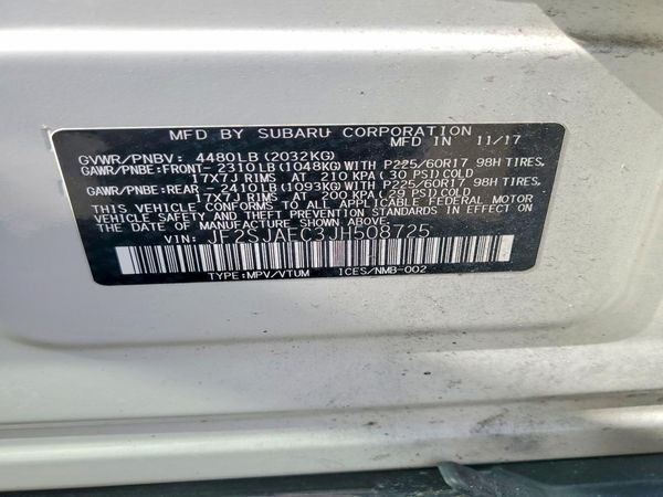 2018 SUBARU FORESTER