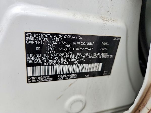 2018 TOYOTA RAV4 Adventure/XLE
