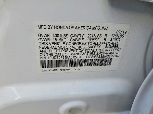 2019 ACURA ILX