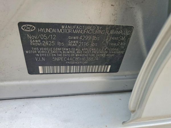 2013 HYUNDAI SONATA