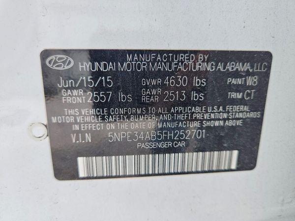 2015 HYUNDAI SONATA