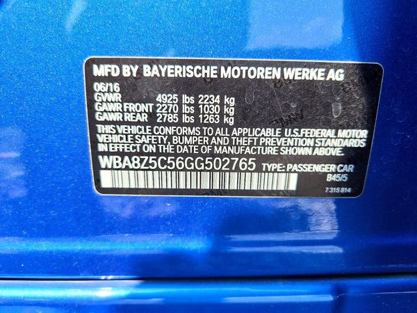 2016 BMW 328 GT