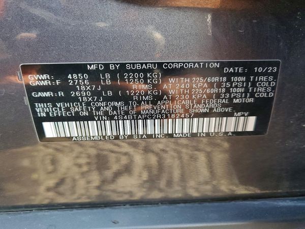 2024 SUBARU OUTBACK Touring