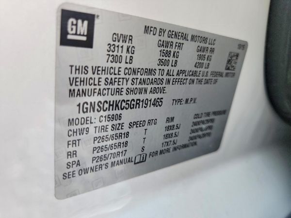 2016 CHEVROLET SUBURBAN LT