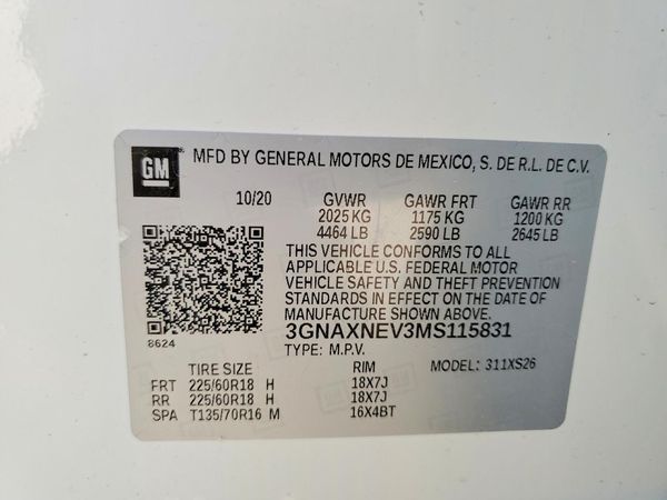 2021 CHEVROLET EQUINOX Premier (1LZ)