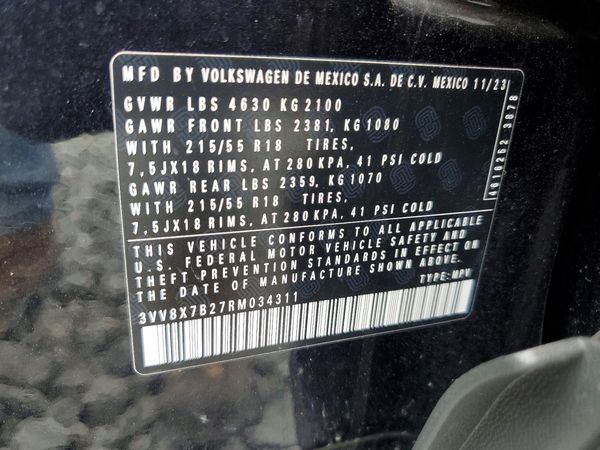 2024 VOLKSWAGEN TAOS 4Motion S
