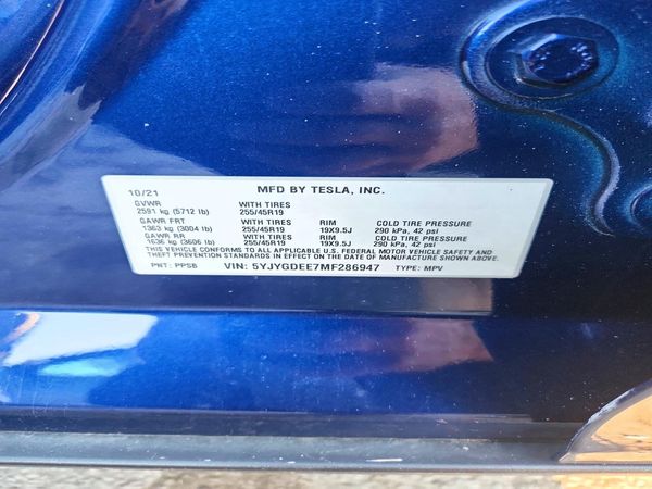 2021 TESLA MODEL Y