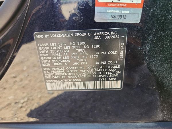 2024 VOLKSWAGEN ATLAS