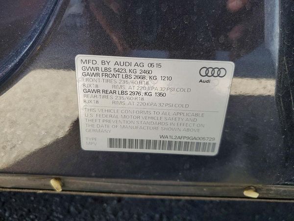 2016 AUDI Q5 quattro Premium Plus