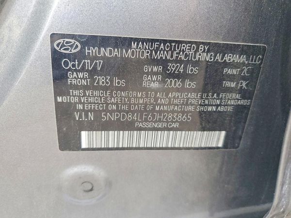 2018 HYUNDAI ELANTRA