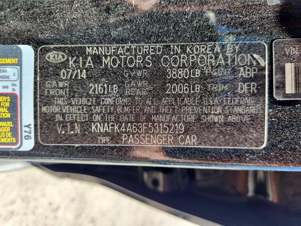 2015 KIA FORTE