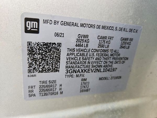 2022 CHEVROLET EQUINOX LT (1LT)