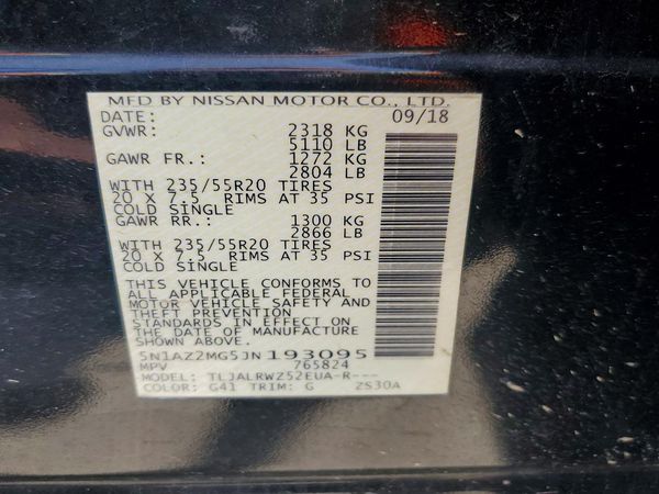 2018 NISSAN MURANO