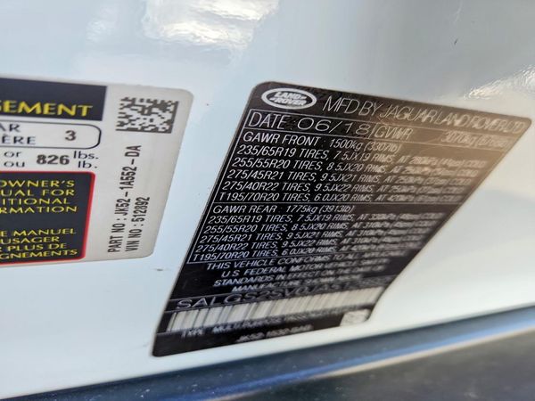 2018 LAND ROVER RANGE ROVER
