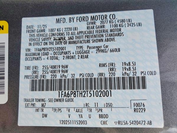 2026 FORD MUSTANG I4