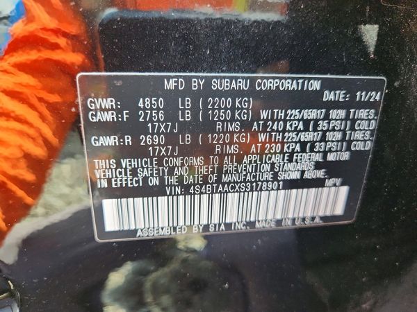 2025 SUBARU OUTBACK