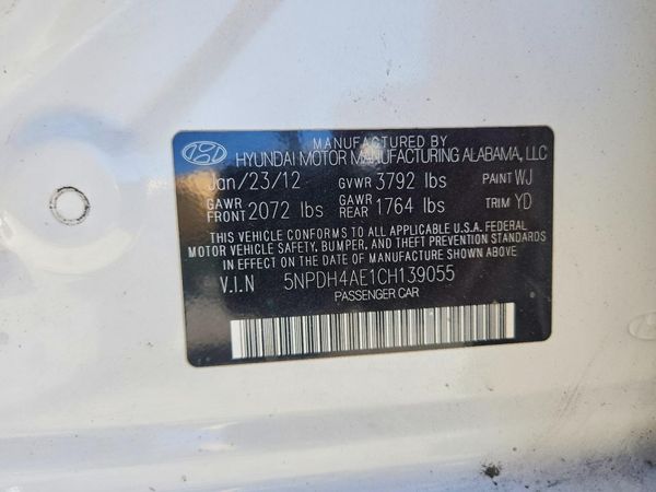 2012 HYUNDAI ELANTRA GLS(Middle grade)