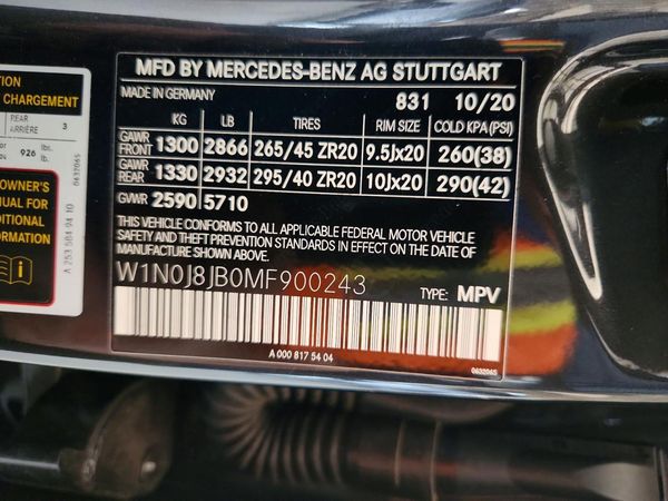 2021 MERCEDES-BENZ GLC COUPE AMG GLC63