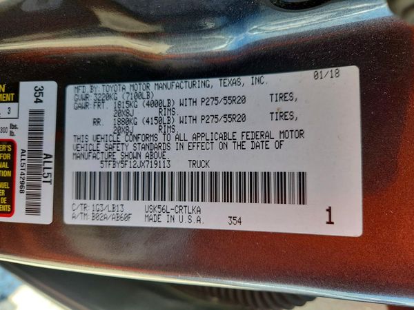 2018 TOYOTA TUNDRA Limited
