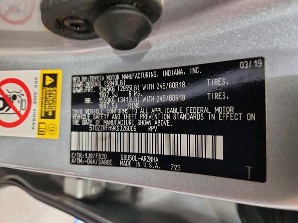2019 TOYOTA HIGHLANDER