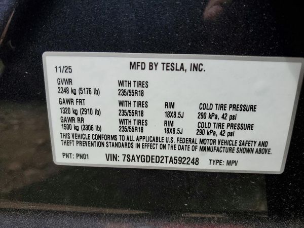 2026 TESLA MODEL Y