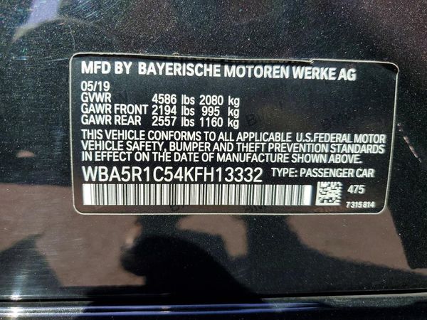 2019 BMW 330I