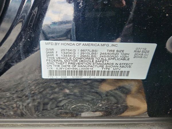 2020 ACURA MDX