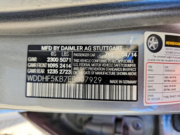 2014 MERCEDES-BENZ E E350