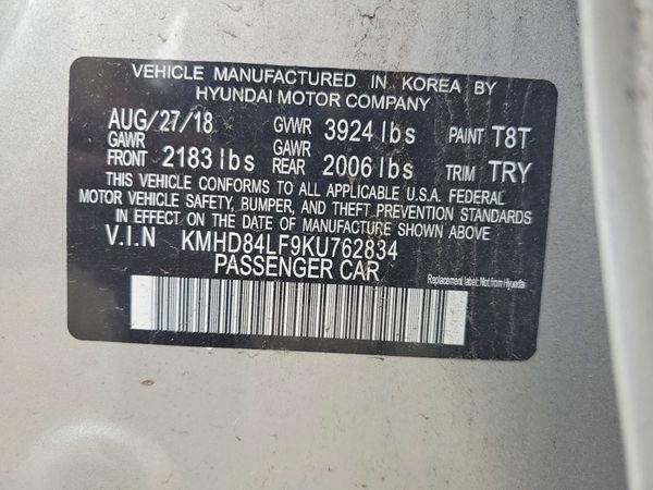 2019 HYUNDAI ELANTRA