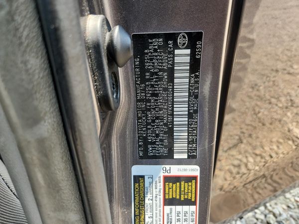 2017 TOYOTA CAMRY LE/SE/XLE/XSE
