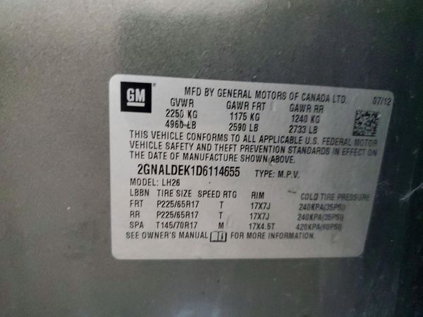 2013 CHEVROLET EQUINOX 1LT