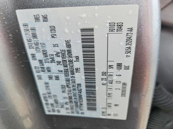 2022 FORD F150 SuperCrew