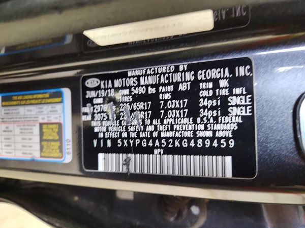 2019 KIA SORENTO L, LX, S