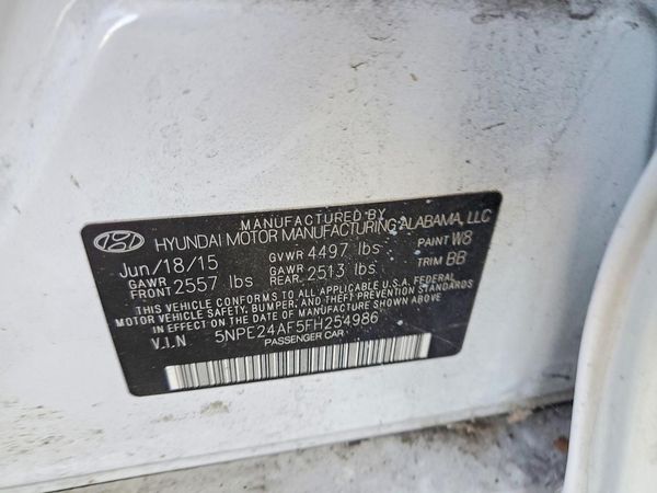 2015 HYUNDAI SONATA