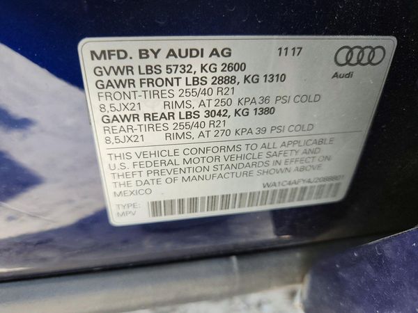 2018 AUDI SQ5 quattro Prestige