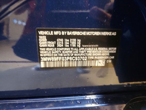 2023 BMW 3 SERIES xDrive — VINS