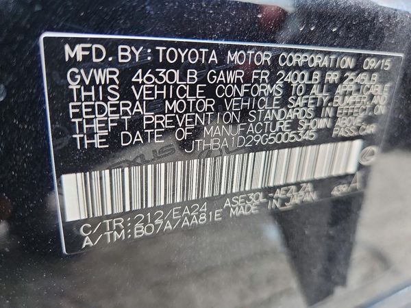 2016 LEXUS IS