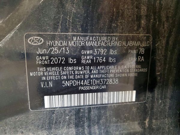 2013 HYUNDAI ELANTRA